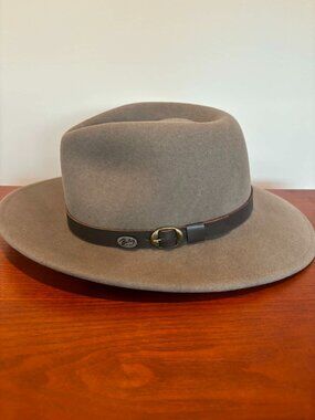 Safari Fedora Hat - Bailey of Hollywood Litefelt - Beige Tan Adult small. New